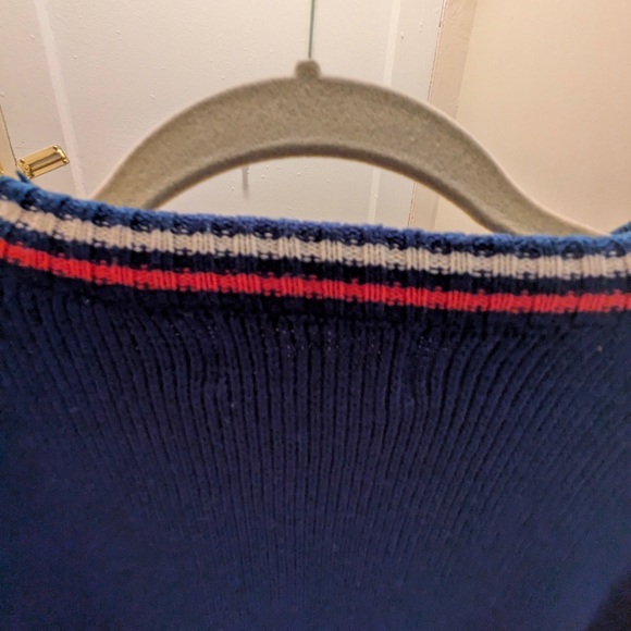 Vintage Wool Repage Sweater ~ 1980s Preppy Americana! - Picture 6 of 8
